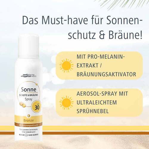 Sonne Schutz &amp; Br&auml;une Spray bronze Lsf 30 - 5
