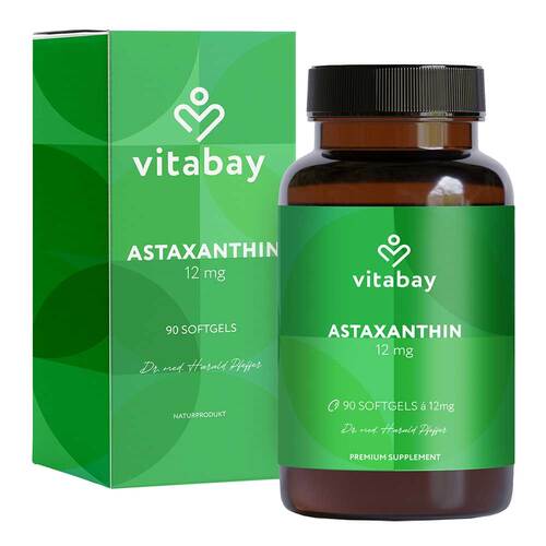 Astaxanthin 12 mg Softgel-Kapseln Mikroalge vegan - 1