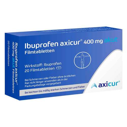 Ibuprofen axicur 400 mg akut Filmtabletten - 1