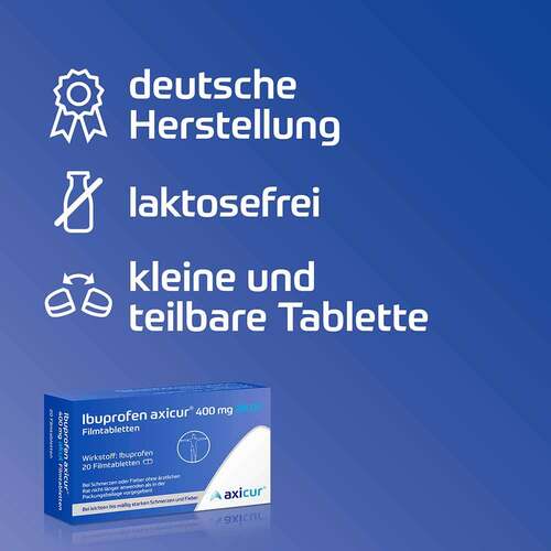 Ibuprofen axicur 400 mg akut Filmtabletten - 6