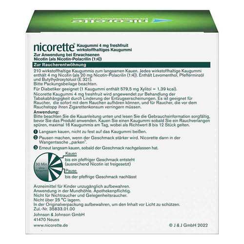 Nicorette Kaugummi 4 mg freshfruit - 2