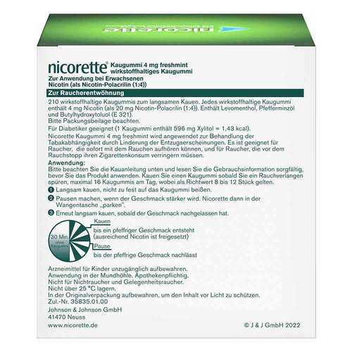 Nicorette Kaugummi 4 mg freshmint - 2