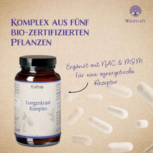 Lungenkraut Komplex Msm Nac vegan Kapseln Erdling - 7