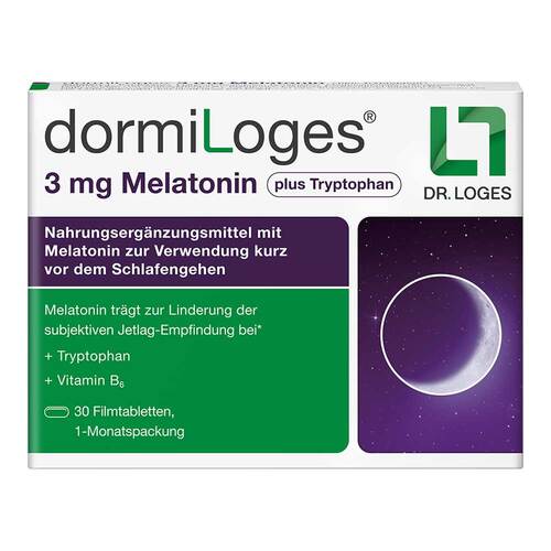 Dormiloges 3 mg Melatonin plus Tryptophan Filmtab. - 1