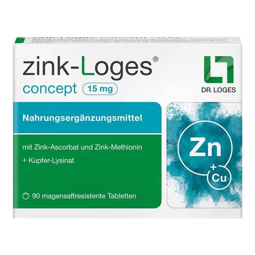 Zink-Loges concept 15 mg magensaftresistent Tabletten - 1