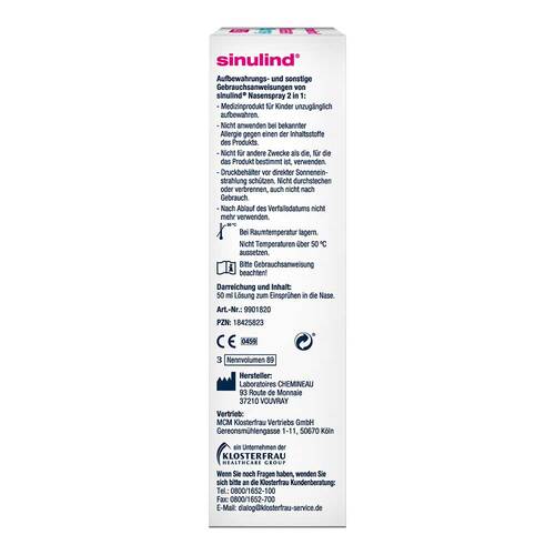 Sinulind 2in1 Nasenspray - 2