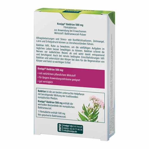 Kneipp Baldrian 500 mg Filmtabletten - 2