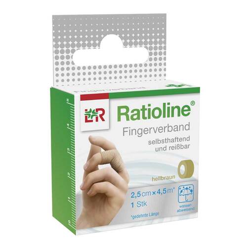 RATIOLINE selbsthaft.Fingerv.2,5cmx4,5m hellbraun - 1