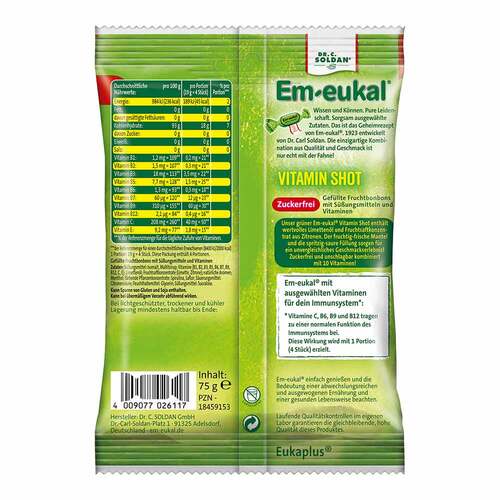 EM-Eukal Bonbons Vitamin Shot sauer zuckerfrei - 2