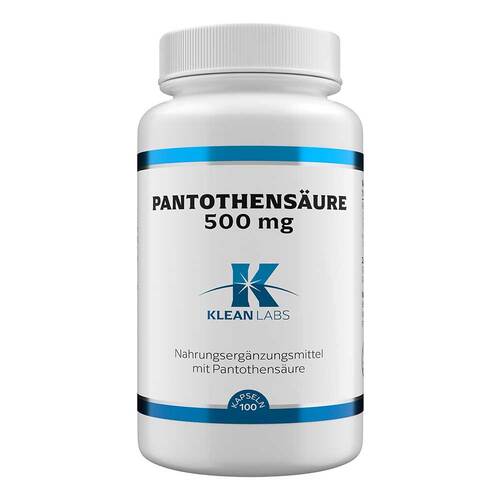 Pantothens&auml;ure B5 500 mg Klean Labs Kapseln - 1