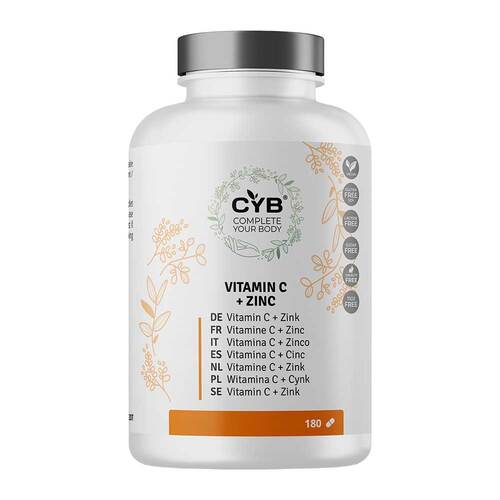 Cyb Vitamin C und Zink hochdosiert vegan Tabletten - 1