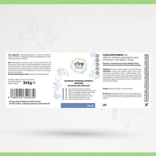 Cyb Knochen &amp; Knorpel Komplex Selen + Vit.B6+C Tabletten  - 4