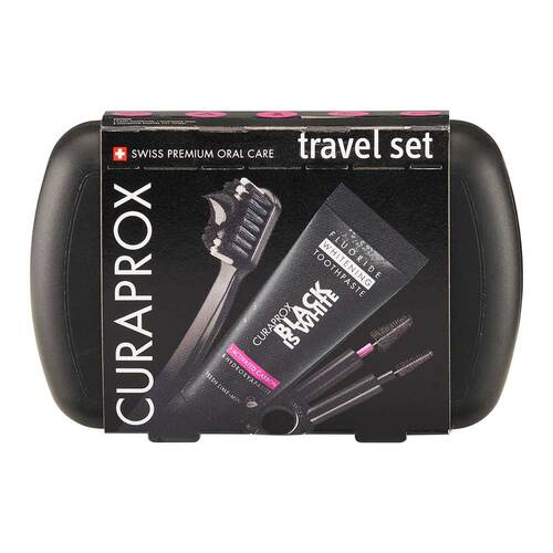 Curaprox black is white Travel-Set Zahnb&uuml;rste - 1