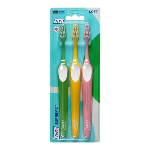 Tepe Supreme Zahnb&uuml;rste soft 3 St Blister - 1