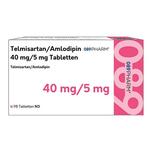 Telmisartan / Amlodipin 089PHARM 40 mg/5 mg Tabletten  - 1