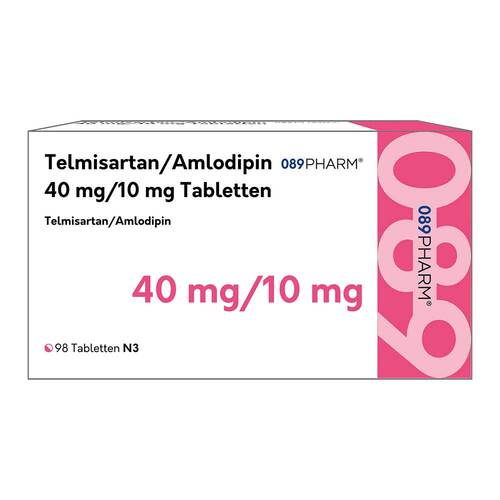 Telmisartan / Amlodipin 089PHARM 40 mg/10 mg Tabletten  - 1