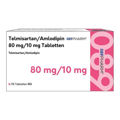 Telmisartan / Amlodipin 089PHARM 80 mg/10 mg Tabletten  - 1