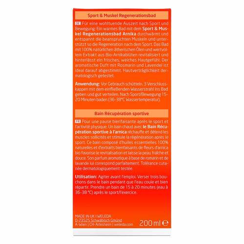 Weleda Sport und Muskel Regenerationsbad Arnika - 3