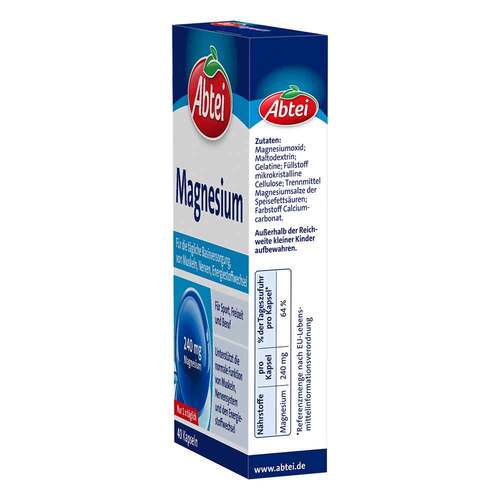 Abtei Magnesium 240 mg Kapseln Titandioxidfrei de / AT - 2