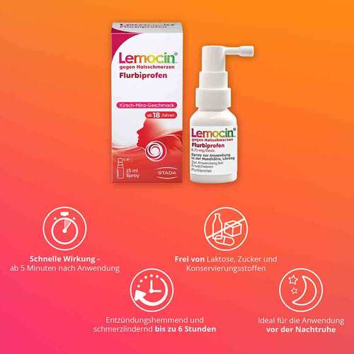 Lemocin Flurbiprofen 8,75mg / Dosis Spray Anw.Mundh&ouml; - 3