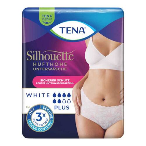 TENA SILHOUETTE plus L white Inkontinenz Pants - 1