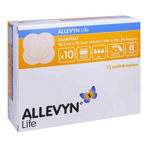 ALLEVYN Life 10,3x10,3 cm Silikonschaumverband - 1