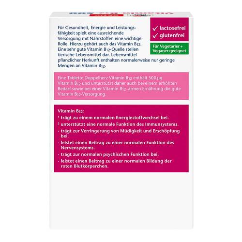 Doppelherz Vitamin B12 500 Tabletten - 2