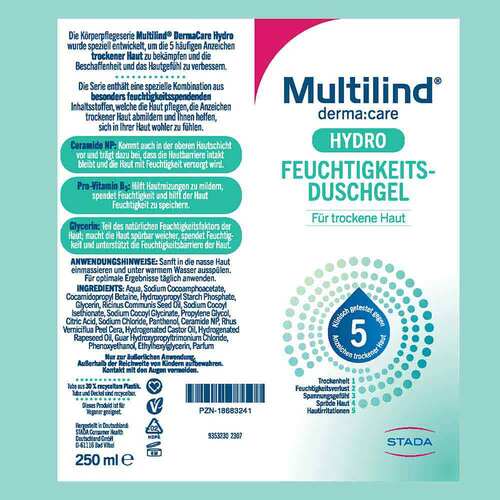Multilind Dermacare Hydro Feuchtigkeits-Duschgel - 2