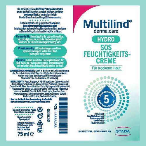 Multilind Dermacare Hydro Sos Feuchtigkeits-Creme - 2