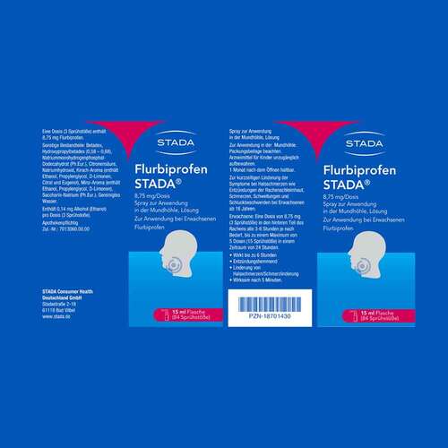 Flurbiprofen Stada 8,75 mg / Dosis Spray Anw.Mundh&ouml;. - 7