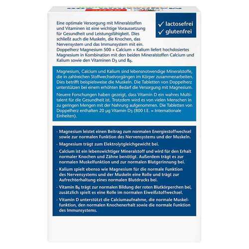 Doppelherz Magnesium 500 + Calcium+Kalium Tabletten - 2