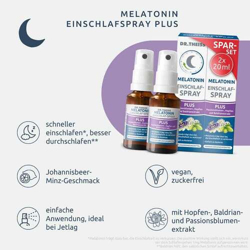 DR.THEISS Melatonin Einschlaf-Spray Plus Spar-Set - 2
