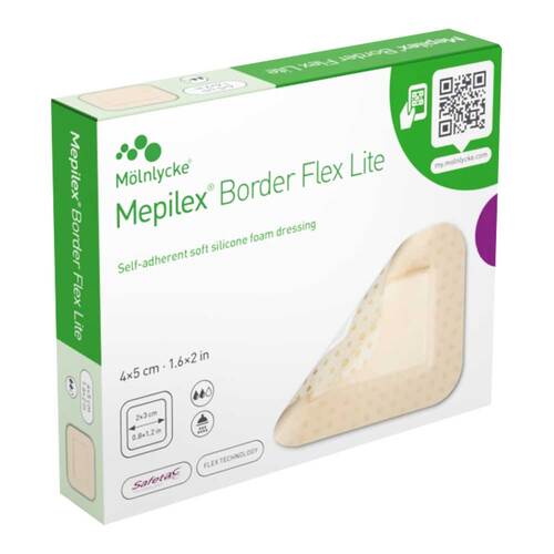 MEPILEX Border Flex Lite Schaumverband 4x5 cm - 1