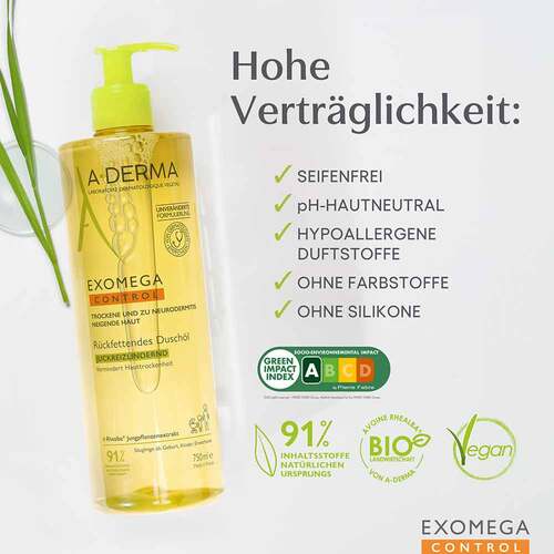 A-DERMA EXOMEGA CONTROL Dusch&ouml;l r&uuml;ckfettend - 5