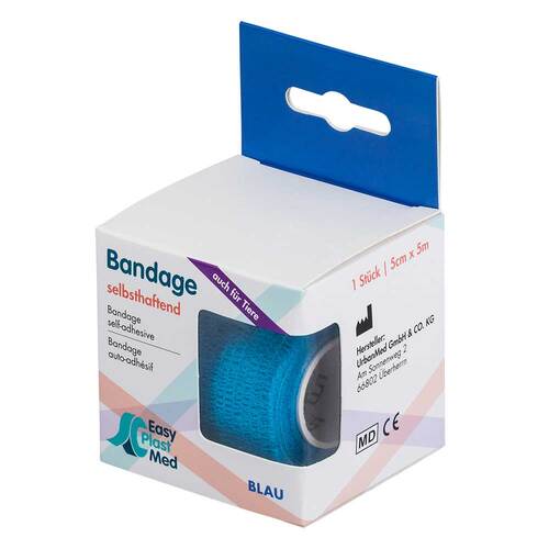 UM EASYPLAST Bandage selbsthaftend 5 cmx5 m blau - 1
