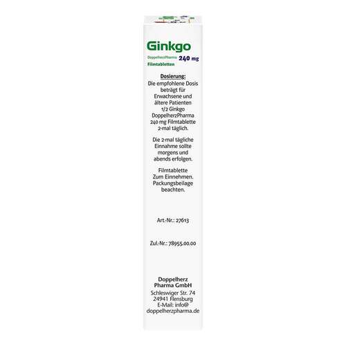Ginkgo Doppelherzpharma 240 mg Filmtabletten - 2