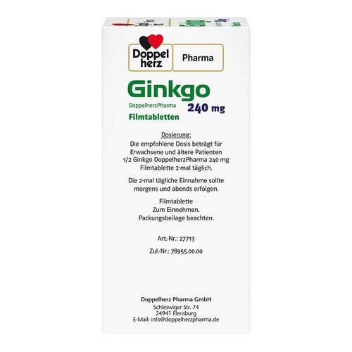 Ginkgo Doppelherzpharma 240 mg Filmtabletten - 2