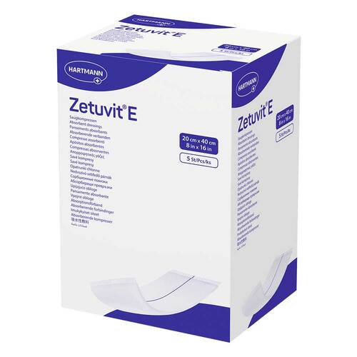 ZETUVIT E Saugkompressen steril 20x40 cm - 1