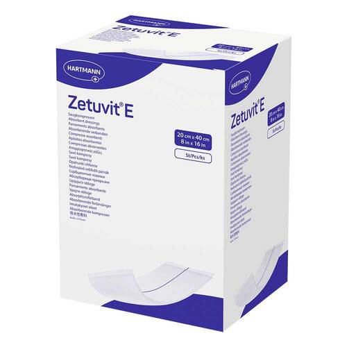 ZETUVIT E Saugkompressen unsteril 20x40 cm - 1
