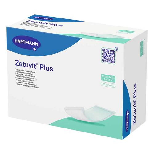 ZETUVIT Plus extrastarke Saugkompr.steril 15x20 cm - 1
