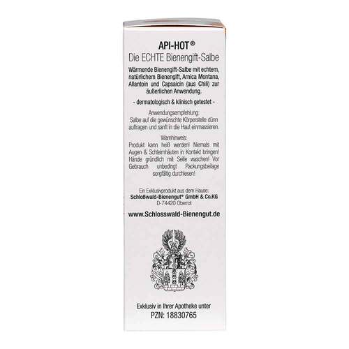 Bienengift Salbe Api Hot die Echte w&auml;rmend - 4