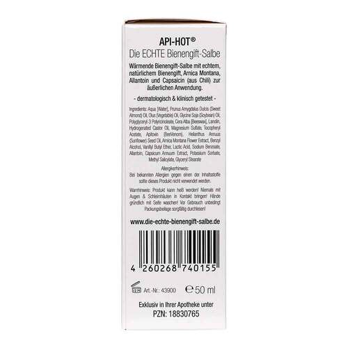 Bienengift Salbe Api Hot die Echte w&auml;rmend - 5
