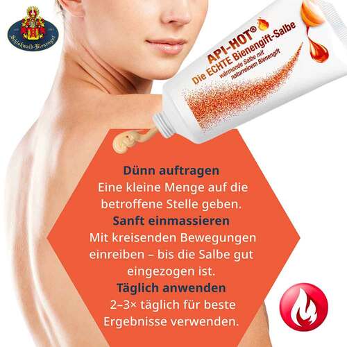 Bienengift Salbe Api Hot die Echte w&auml;rmend - 7