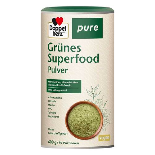 Doppelherz Gr&uuml;nes Superfood pure Pulver - 1