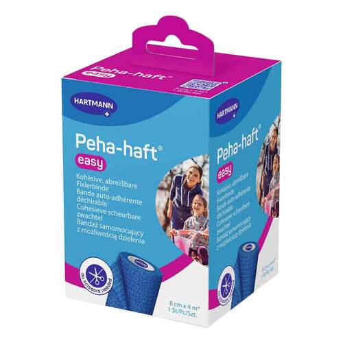 PEHA-HAFT easy Fixierbinde 8 cmx4 m blau - 1