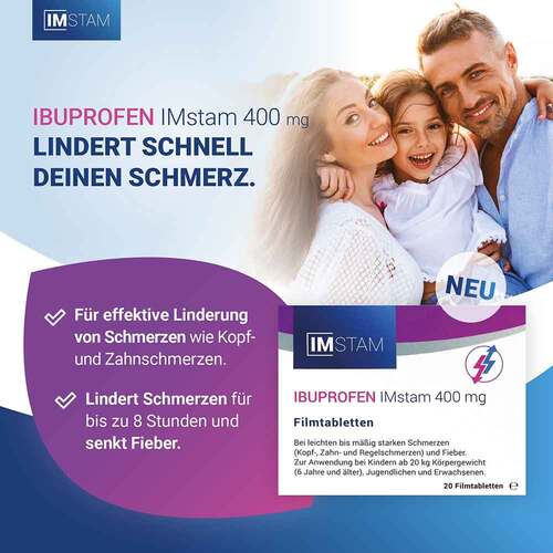 Ibuprofen Imstam 400 mg Filmtabletten - 3
