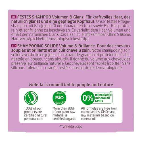 WELEDA festes Shampoo Volumen &amp; Glanz - 4
