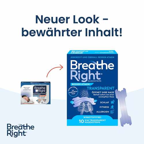 Breathe Right Besser Atmen Nasenpflaster normal transparent  - 2