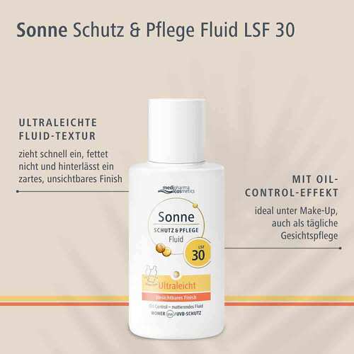 Sonne Schutz &amp; Pflege Fluid ultraleicht Lsf 30 - 3