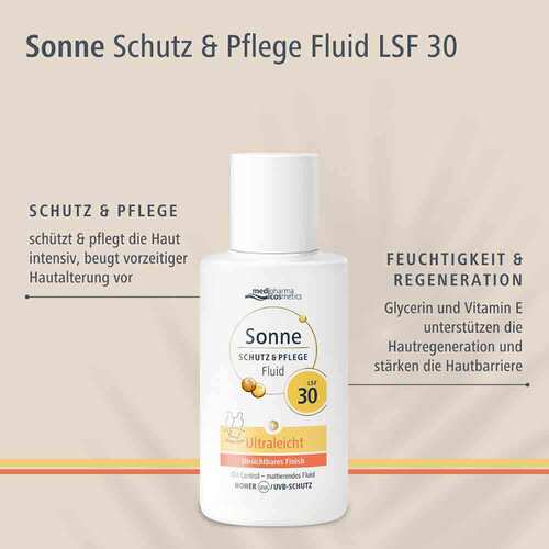 Sonne Schutz &amp; Pflege Fluid ultraleicht Lsf 30 - 4